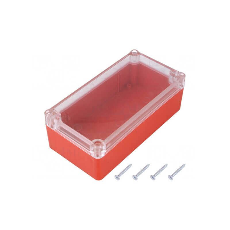 Carcasă Universală ABS Roșu cu Garnitură 82x158x55mm | Electronic-mag.ro | Componente Electronice