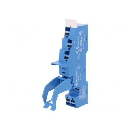 Stativ PIN 5 16A 250VAC pentru șină DIN | Electronic-mag.ro | Componente Electronice