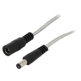 Cablu Prelungitor DC 5,5/2,1 2m 2x0,5mm² | Electronic-mag.ro | Componente Electronice