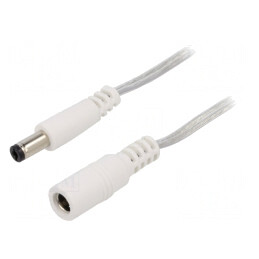 Cablu de Alimentare DC 5,5/2,1mm 2m | Electronic-mag.ro | Componente Electronice