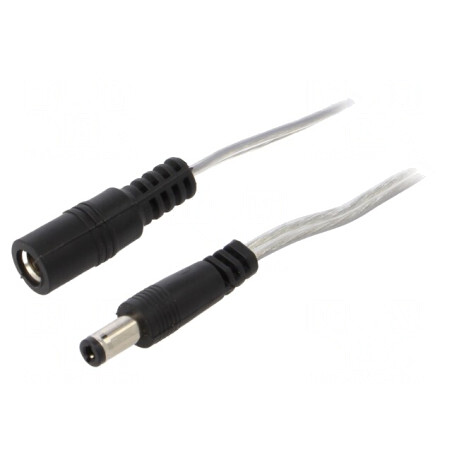 Cablu Alimentare DC 2m 5,5/2,5 mm 2x0,5mm2 | Electronic-mag.ro | Componente Electronice