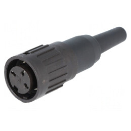 Mufă DIN Mamă 3 Pin 300V 5A Argintat | Electronic-mag.ro | Componente Electronice