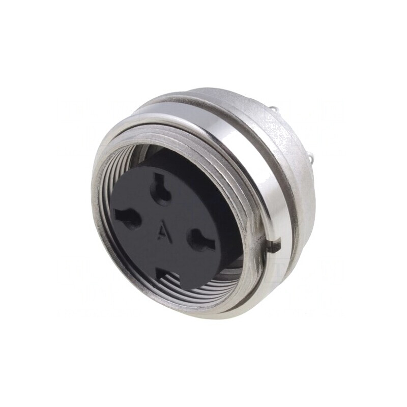 Conector M16 Soclu Mamă 3 PIN 5A 300V IP40 0.5mm2 | Electronic-mag.ro | Componente Electronice