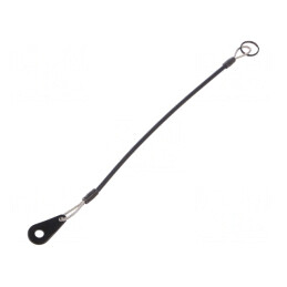 Cablu de Asigurare Inoxidabil 200mm PVC | Electronic-mag.ro | Componente Electronice