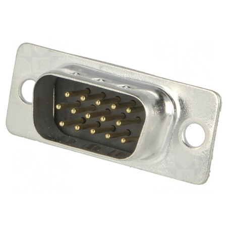 Mufă D-Sub HD 15-PIN pe Cablu Neagră | Electronic-mag.ro | Componente Electronice