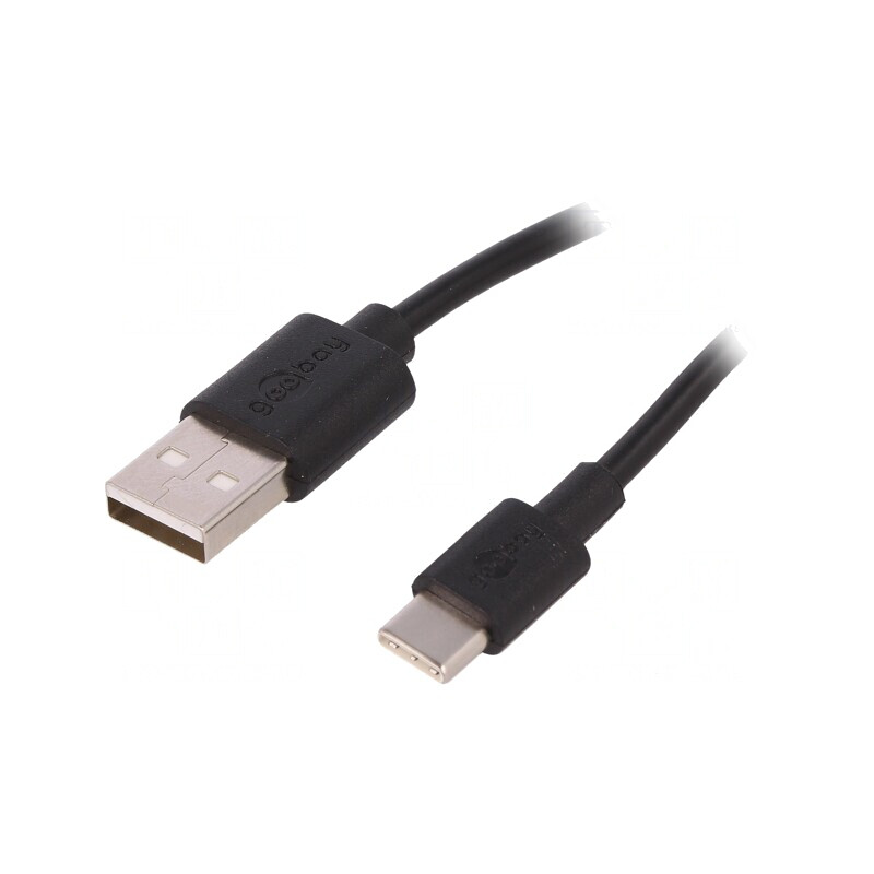 Cablu USB 2.0 USB A la USB C 3m Negru 480Mbps | Electronic-mag.ro | Componente Electronice Cablu USB 2.0 USB A la USB C 3m Negru 480Mbps | Electronic-mag.ro | Componente Electronice