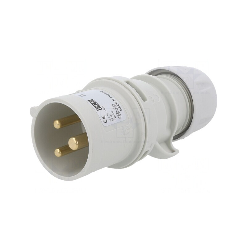 Conector Alimentare AC Mufă Tată 16A 50VAC IP44 | Electronic-mag.ro | Componente Electronice