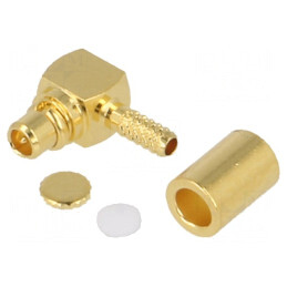Mufă MMCX Tată 90° 50Ω Crimpat RG178 RG196 | Electronic-mag.ro | Componente Electronice
