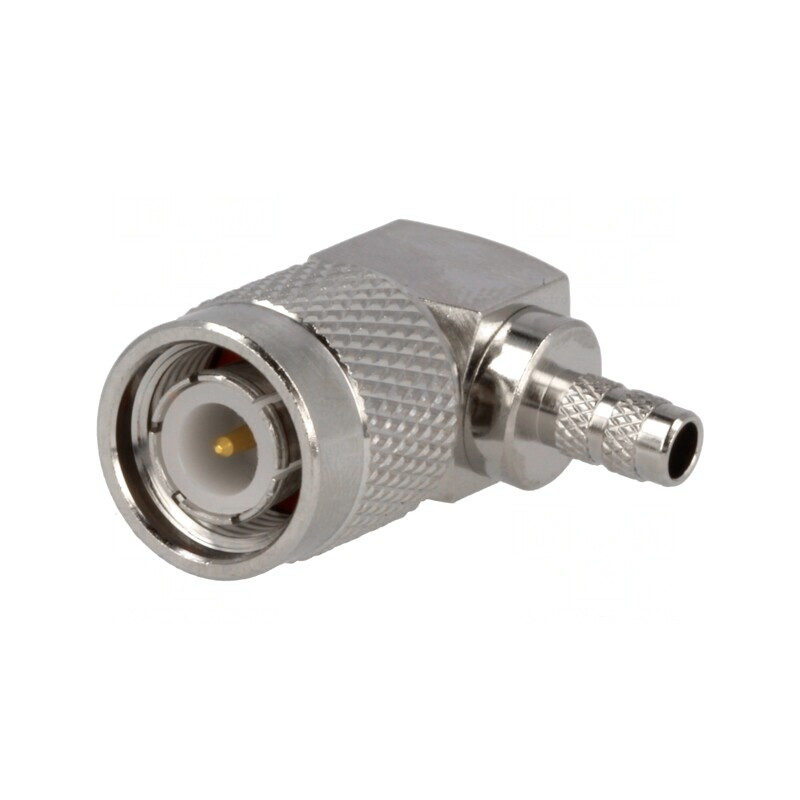 Conector TNC Tată Unghi 90° 50Ω Crimpat POM Aurit | Electronic-mag.ro | Componente Electronice