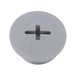 Capac Protecţie Poliamidă Gri M16 1,5 7mm - Set 10 Buc. | Electronic-mag.ro | Componente Electronice