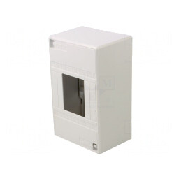 Carcasă pentru aparatură modulară IP30 albă 4 module IK07 | Electronic-mag.ro | Componente Electronice