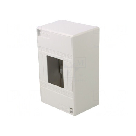 Carcasă pentru aparatură modulară IP30 albă 4 module IK07 | Electronic-mag.ro | Componente Electronice