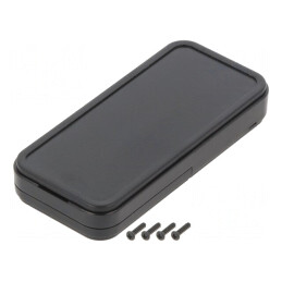 Carcasă Universală Neagră ABS 35x75x12mm IP40 | Electronic-mag.ro | Componente Electronice