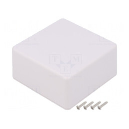 Carcasă Universală ABS Albă 80x80x40mm IP40 | Electronic-mag.ro | Componente Electronice
