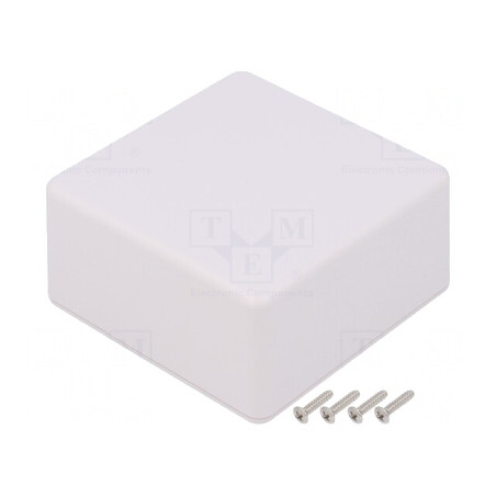 Carcasă Universală ABS Albă 80x80x40mm IP40 | Electronic-mag.ro | Componente Electronice