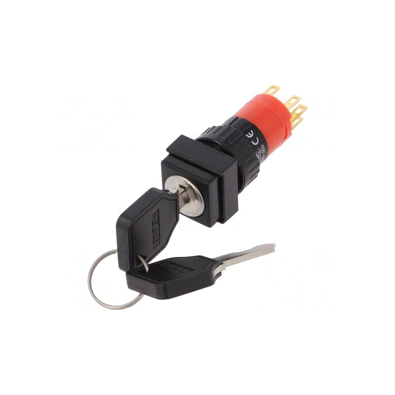 Comutator întrerupător cu cheie 2 Pini SPDT Ø16mm | Electronic-mag.ro | Componente Electronice Comutator întrerupător cu cheie 2 Pini SPDT Ø16mm | Electronic-mag.ro | Componente Electronice