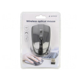 Mouse optic negru wireless USB 4 butoane 10m | Electronic-mag.ro | Componente Electronice