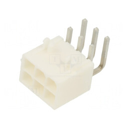 Soclu cablu-placă Mini-Fit Jr 6 pini aurit 4,2mm 13A | Electronic-mag.ro | Componente Electronice