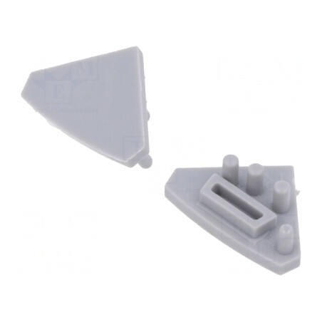 Obturator Argintiu pentru Profile LED - Set 10 Bucăți | Electronic-mag.ro | Componente Electronice
