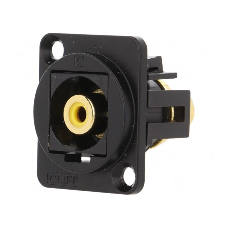Adaptor RCA Soclu XLR 19x24mm | Electronic-mag.ro | Componente Electronice
