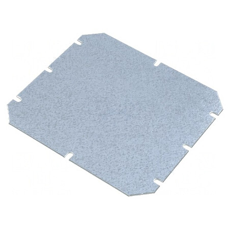 Placă Montare Oțel Zincat 155x140x1.5mm | Electronic-mag.ro | Componente Electronice