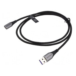 Cablu Magnetic USB 2.0 1m Negru 480Mbps | Electronic-mag.ro | Componente Electronice