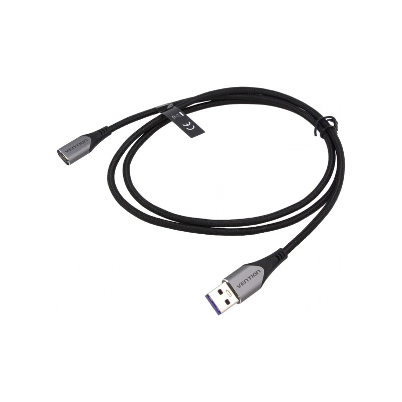 Cablu Magnetic USB 2.0 1m Negru 480Mbps | Electronic-mag.ro | Componente Electronice
