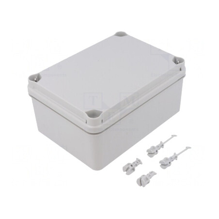 Carcasă Universală Gri Deschis 119mm x 164mm x 79mm IK07 | Electronic-mag.ro | Componente Electronice