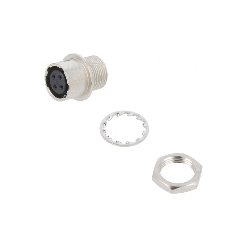 Conector Circular HR10 Push-Pull Soclu 2A Argintat Lipire | Electronic-mag.ro | Componente Electronice