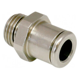 Racord push-in drept alamă nichelată 8mm G1/8-AG 20-80°C