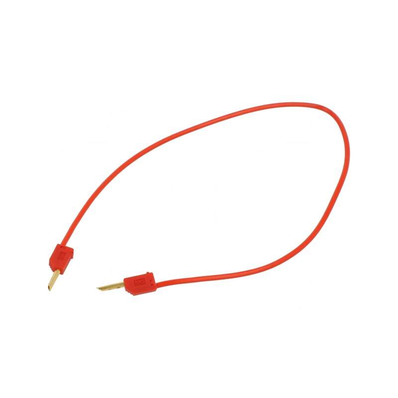 Cablu de măsurare 60VDC 30VAC 10A 0,3m roșu | Electronic-mag.ro | Componente Electronice