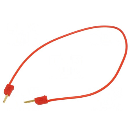 Cablu de măsurare 60VDC 30VAC 10A 0,3m roșu | Electronic-mag.ro | Componente Electronice