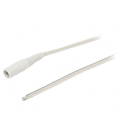 Cablu Alimentare DC 5,5/2,1 Alb 5m 2x0,5mm2 | Electronic-mag.ro | Componente Electronice