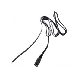 Cablu Alimentare DC 5.5/2.5 Negru 5m | Electronic-mag.ro | Componente Electronice