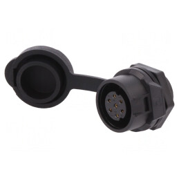 Conector Circular Mamă 7-PIN Aurit 5A | Electronic-mag.ro | Componente Electronice