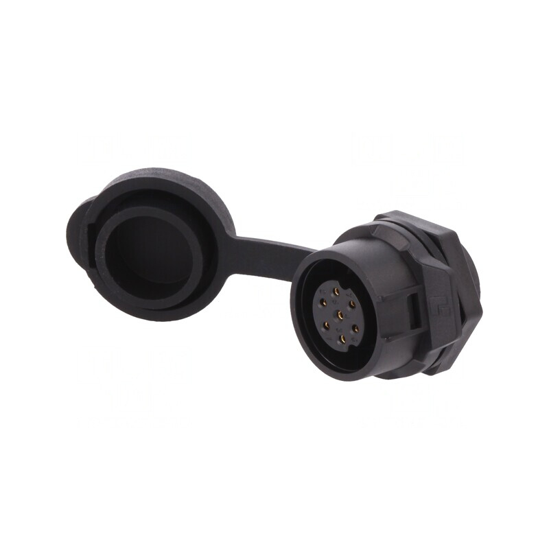 Conector Circular Mamă 7-PIN Aurit 5A | Electronic-mag.ro | Componente Electronice
