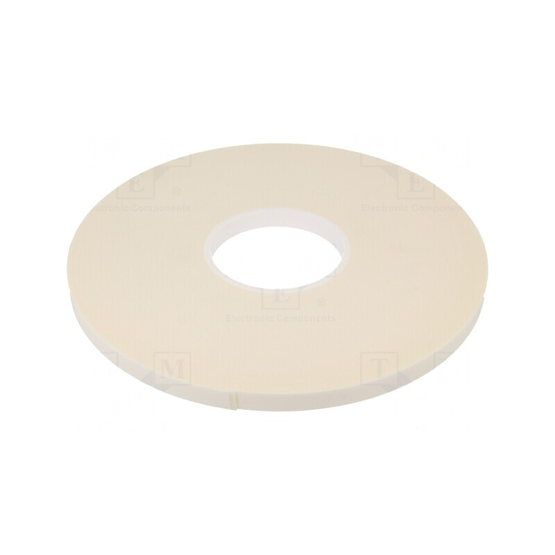 Bandă dublu adezivă albă 12mm x 33m | Electronic-mag.ro | Componente Electronice