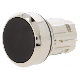 Comutator negru 22mm apăsare 1 poziție stabilă | Electronic-mag.ro | Componente Electronice