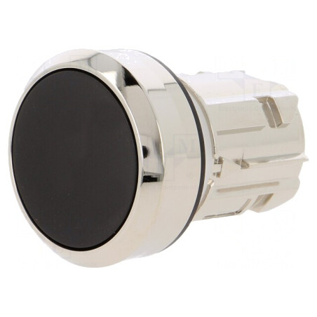 Comutator negru 22mm apăsare 1 poziție stabilă | Electronic-mag.ro | Componente Electronice