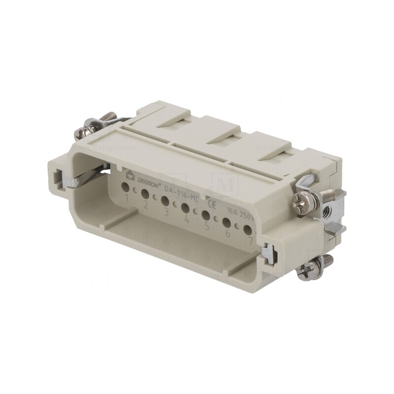 Conector HDC Inserturi Contact Tată 16P 16A | Electronic-mag.ro | Componente Electronice