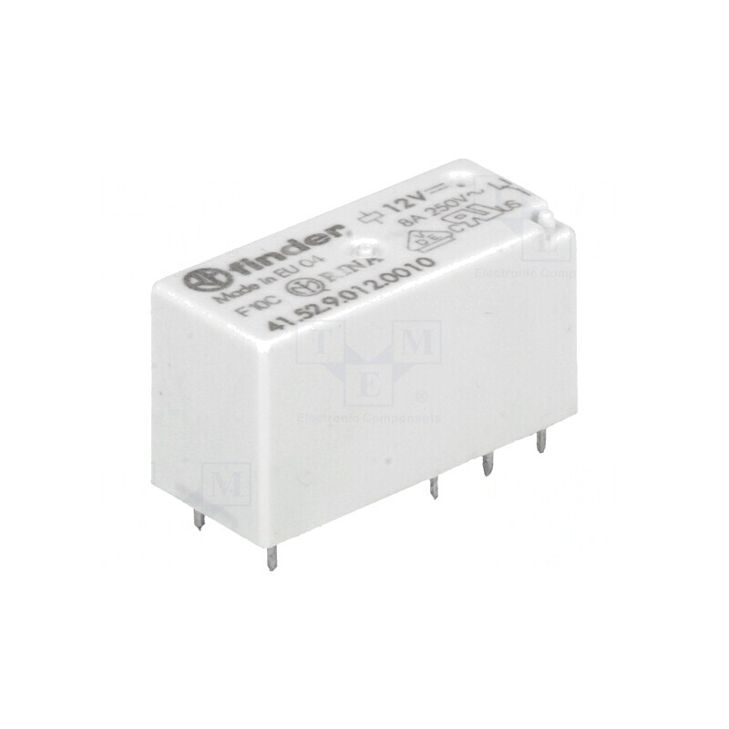 Releu Electromagnetic DPDT 12VDC 15A PCB | Electronic-mag.ro | Componente Electronice