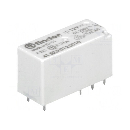Releu Electromagnetic DPDT 12VDC 15A PCB | Electronic-mag.ro | Componente Electronice
