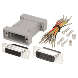 Adaptor D-Sub 15pin Tată-Mamă | Electronic-mag.ro | Componente Electronice