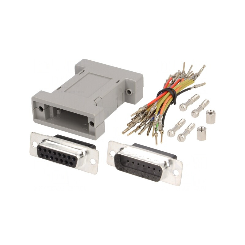 Adaptor D-Sub 15pin Tată-Mamă | Electronic-mag.ro | Componente Electronice