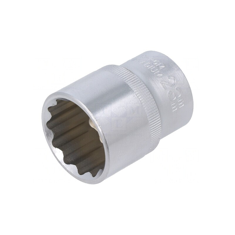 Tubulară 12-puncte 1/2 23mm Oțel Crom-Vanadium | Electronic-mag.ro | Componente Electronice