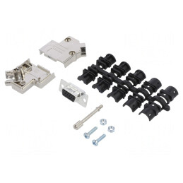 Conector D-Sub HD 15-Pin Mamă Unghi 45° Aurit pentru Cablu | Electronic-mag.ro | Componente Electronice