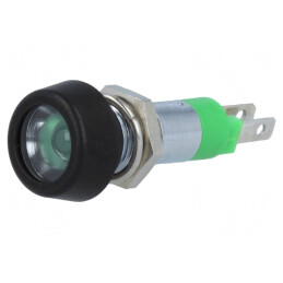 Lampă LED Control Verde 24-28V Ø8.2mm