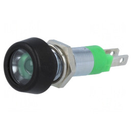 Lampă LED Control Verde 24-28V Ø8.2mm | Electronic-mag.ro | Componente Electronice