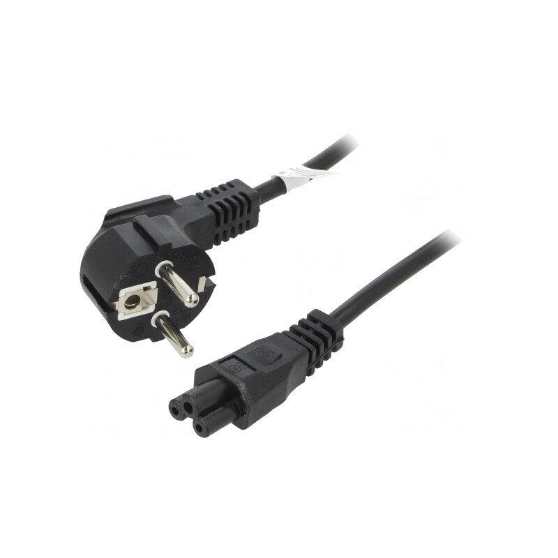 Cablu Alimentare 1.8m Ştecher Unghiular CEE 7/7 - IEC C5 | Electronic-mag.ro | Componente Electronice