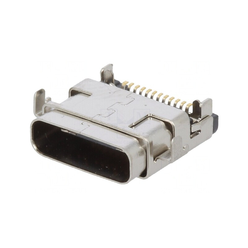 Conector USB C pentru PCB SMT Orizontal USB 3.1 Aur 1A | Electronic-mag.ro | Componente Electronice